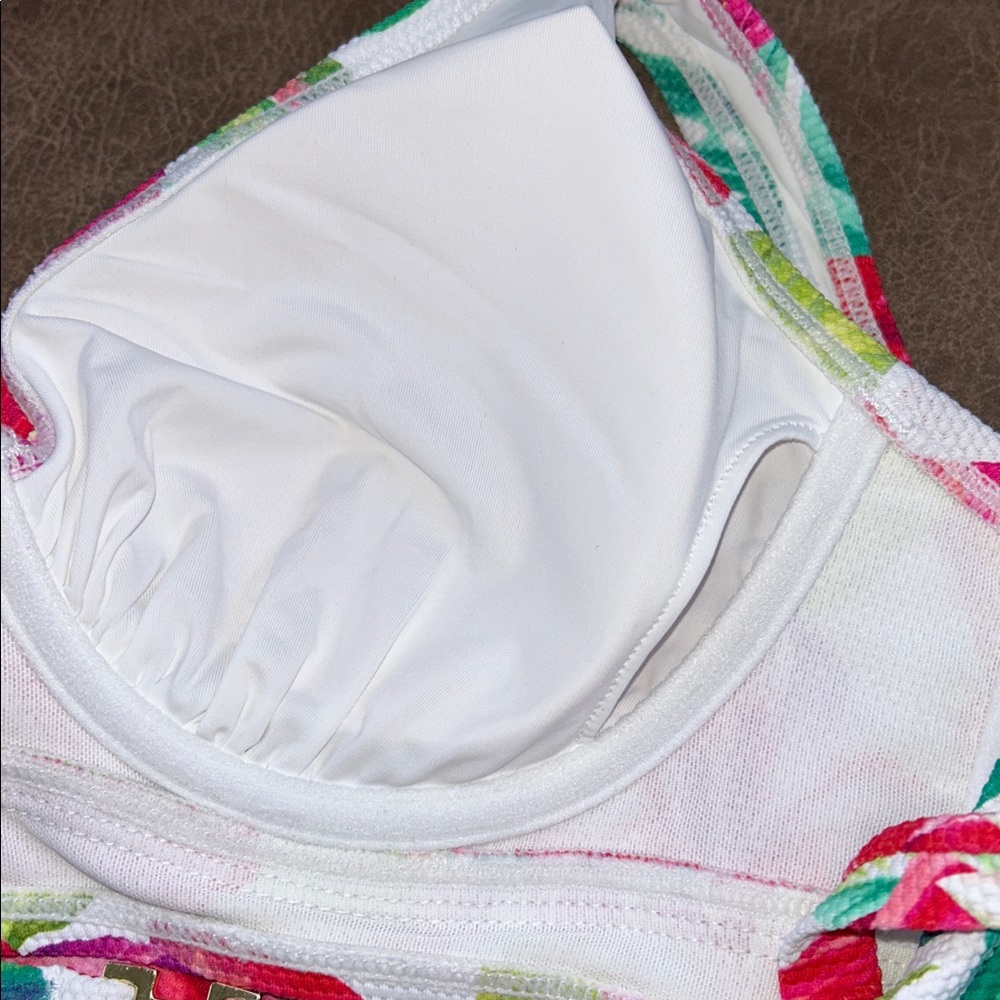 Tommy Bahama Island Cays Fiesta wrap front Bikini Top - Small - New - Picture 7 of 9